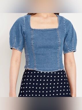 Old Navy Denim Crop Top